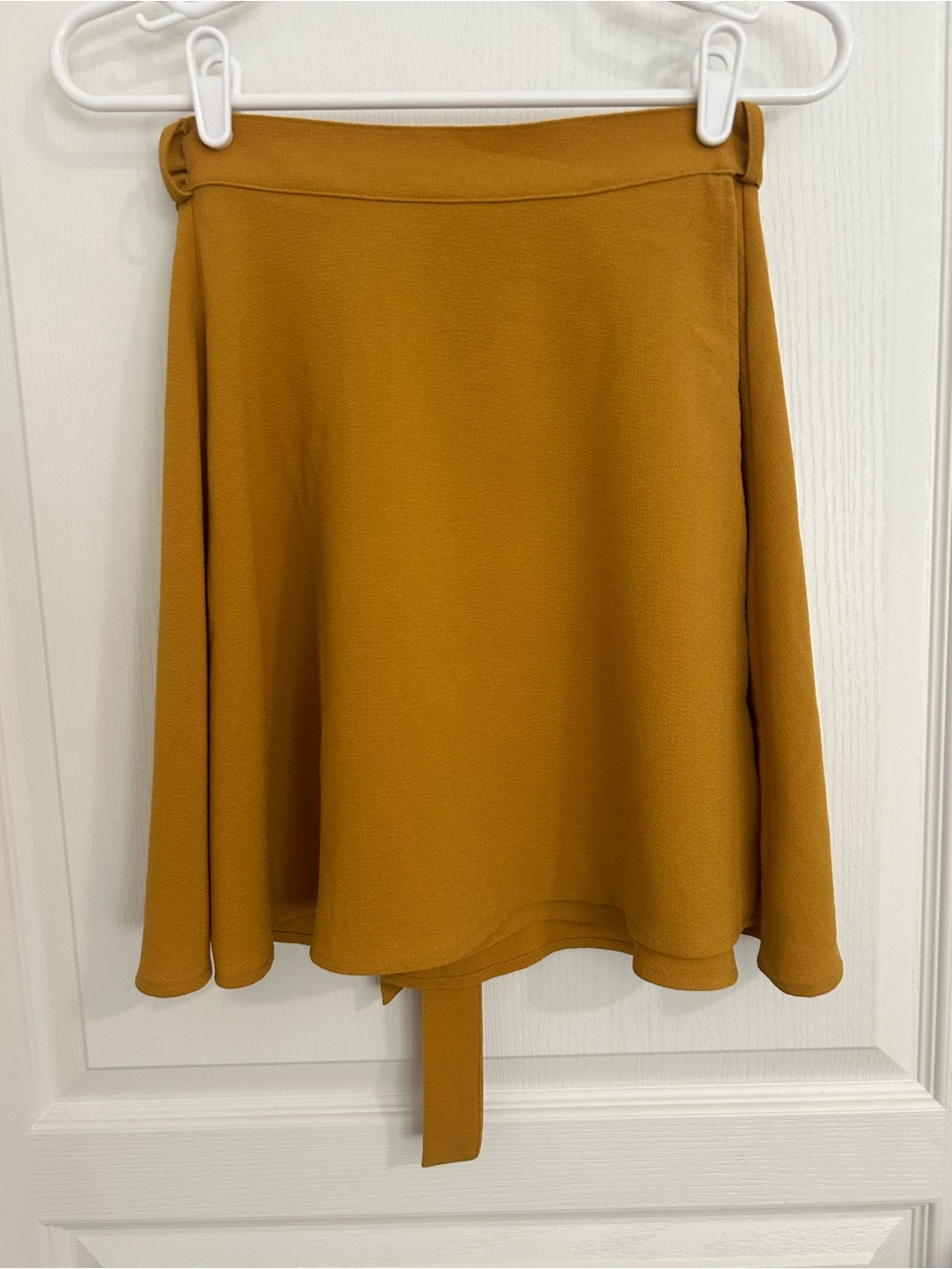 American Apparel Mustard Circle Skirt